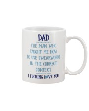 Swearwords In The Correct Content Mug front