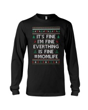 Everthing Fine Momlife Long Sleeve Tee front