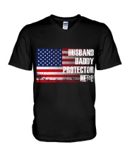 Husband Protector V-Neck T-Shirt thumbnail
