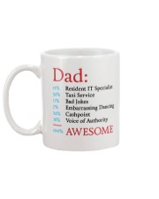 100 Percent Awesome Dad Mug back