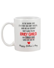 Only Child Dad Mug back