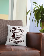 Falling In Love With You I Had No Control Square Pillowcase aos-pillow-square-front-lifestyle-03