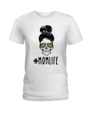 Skull Momlife Ladies T-Shirt front