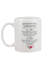Thanks For Being Mom And Dad Mug back
