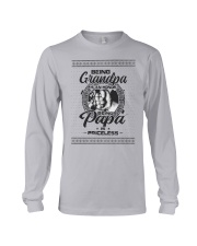 Papa Priceless Ugly Sweater Long Sleeve Tee front