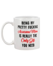 Being Awesome Mom Only Gift Mug back