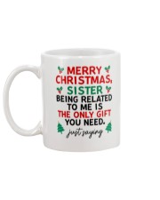 Being Related To Me Is The Only Gift You Need Mug back