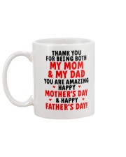 Being Mom And Dad Mug back