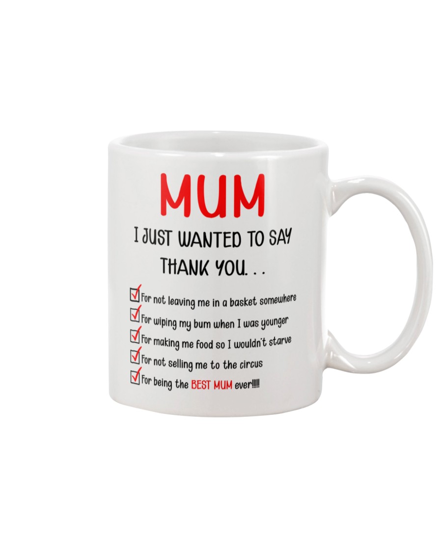 Thanks Mum List Mug