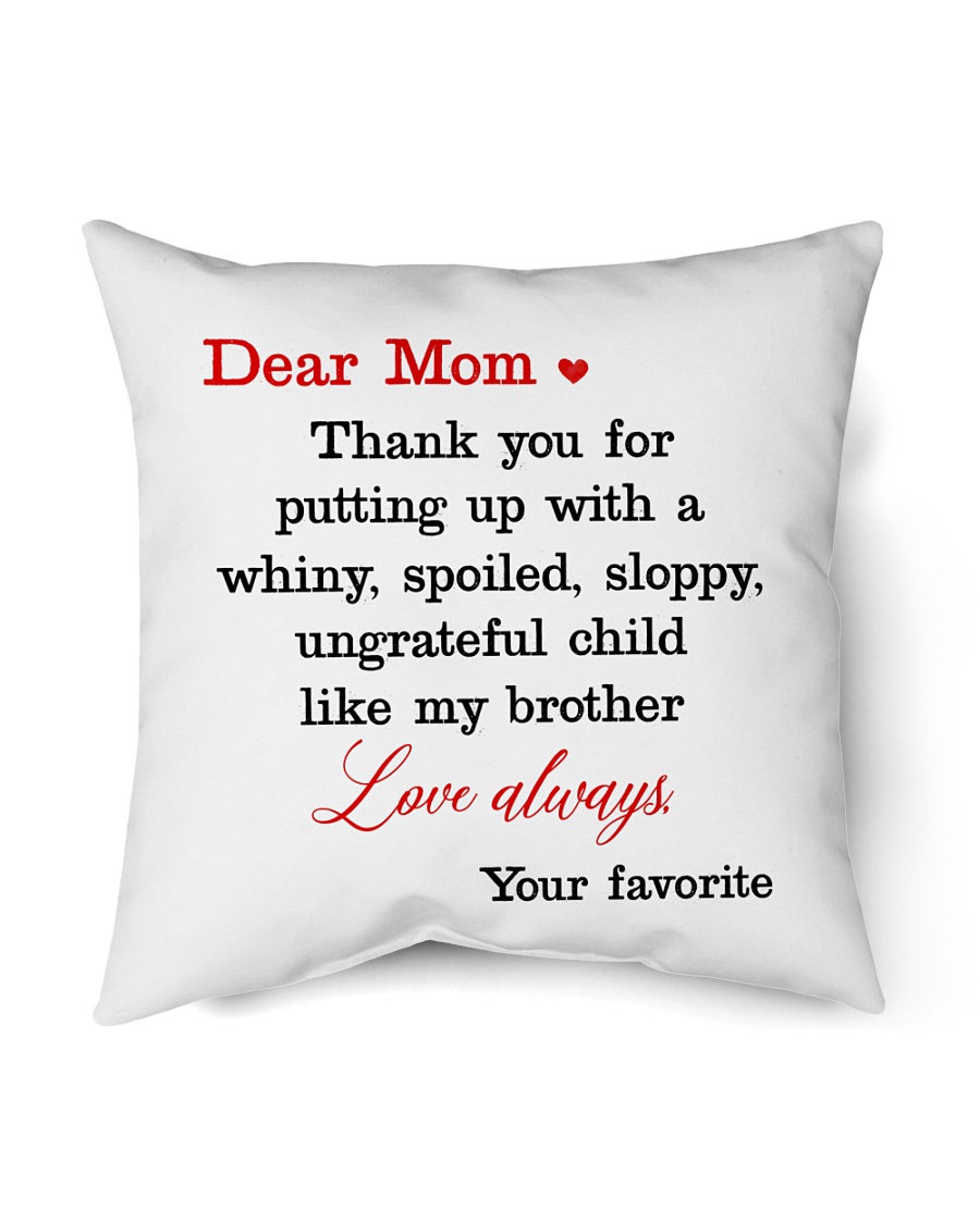 Brother Ungrateful Child Indoor Pillow - 16” x 16”
