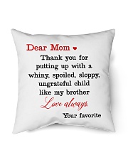 Brother Ungrateful Child Indoor Pillow - 16” x 16” front