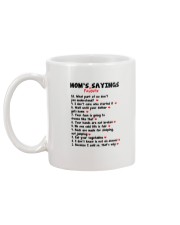 Moms Favorite Sayings Mug back