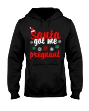 Santa Got Me Pregnant Hooded Sweatshirt thumbnail