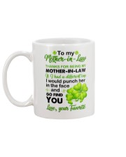 punch you in the face Mug back