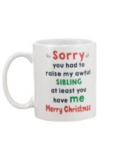 Awful Sibling Xmas Mug back