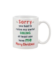 Awful Sibling Xmas Mug front