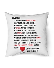 You Fart I'm Over It Indoor Pillow - 18” x 18” thumbnail