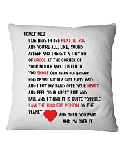 You Fart I'm Over It Square Pillowcase front