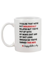 We're Not Biologically Related AUS Mug Mug back