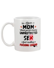 Mom Unprotected Mug back
