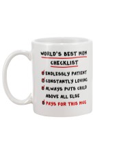 Best Mom Check List Mug back