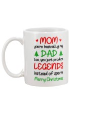 Legends Instead Of Sperm Xmas Mug back