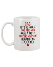 Let's Be Honest Dad Mug back