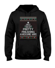 First Christmas Pretty Freaking Hooded Sweatshirt thumbnail