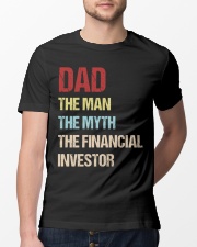 Dad Man Myth Financial Invester Classic T-Shirt lifestyle-mens-crewneck-front-13