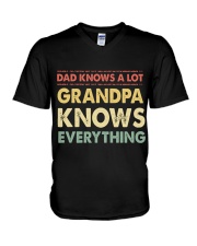 Grandpa Knows Everything V-Neck T-Shirt thumbnail
