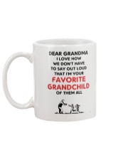 Favorite grandchild Grandma Mug back