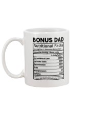 Bonus dad Nutritional Facts Mug back