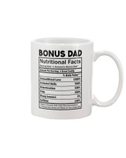 Bonus dad Nutritional Facts Mug front
