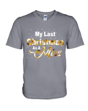 MY LAST CHRISTMAS AS A MISS V-Neck T-Shirt thumbnail