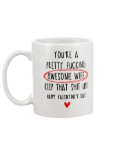 Valentine Awesome Wife Mug back