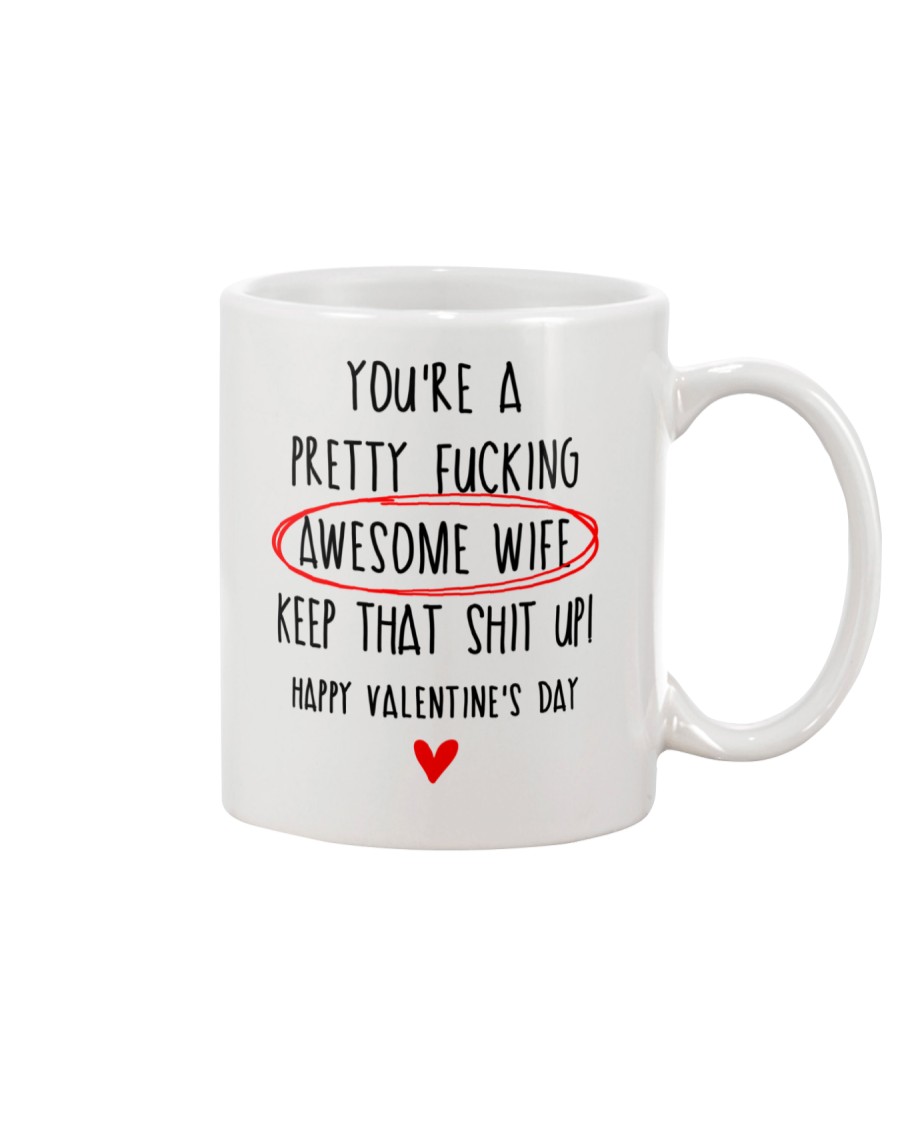 Valentine Awesome Wife Mug