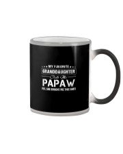Favourite Granddaughter Calls Me Papaw Bought Color Changing Mug thumbnail