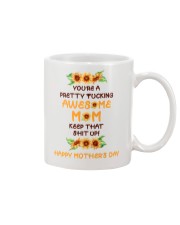Awesome Mom Sunflower Mug front