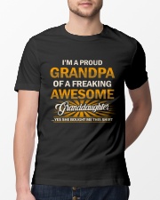 Proud Grandpa Of An Awesome Granddaughter Classic T-Shirt lifestyle-mens-crewneck-front-13