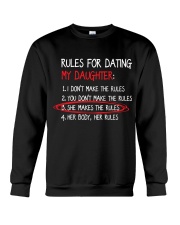 Rules For Dating My Daughter Crewneck Sweatshirt thumbnail