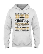 Being A Dad Is Like Shaving Hooded Sweatshirt thumbnail