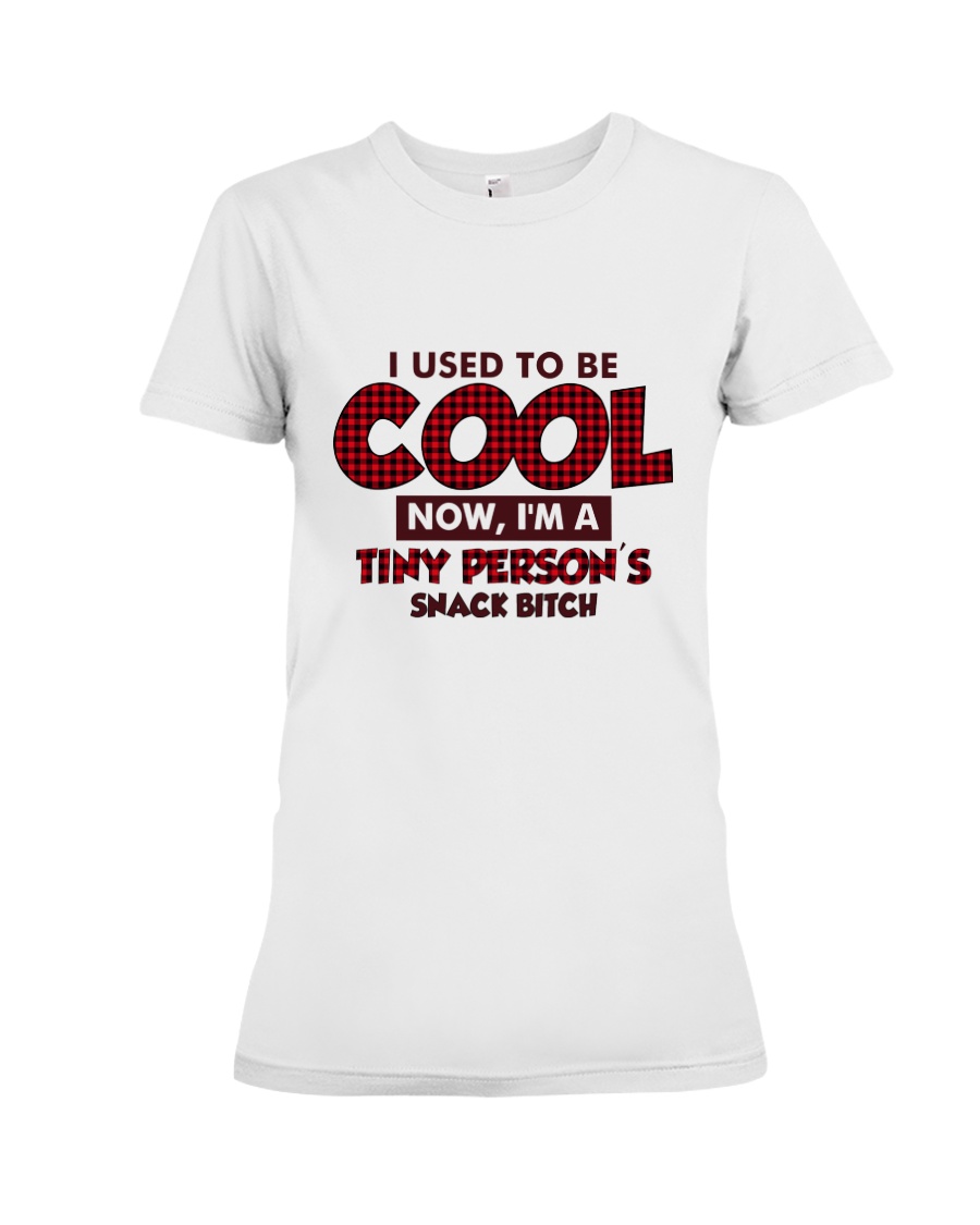 Cool Tiny Person's Snack Premium Fit Ladies Tee