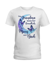 Grandkids Moon And Back Ladies T-Shirt thumbnail