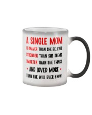 Single Mom Braver Stronger Smarter Color Changing Mug thumbnail