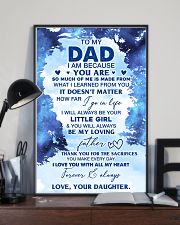 I Am Because You Are To Dad From Daughter 11x17 Poster lifestyle-poster-2