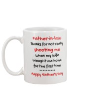 Not Really Shooting Me Mug back