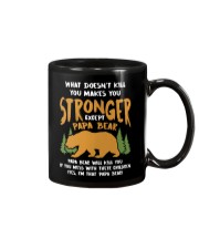 Except For Papa bear Mug front