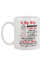 When I Tell You I Love You Mug back