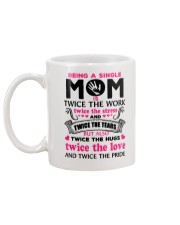 Being A Single Mom Is Twice Mug back