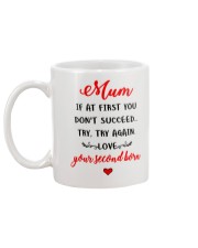 Mum Try Try Again Mug back